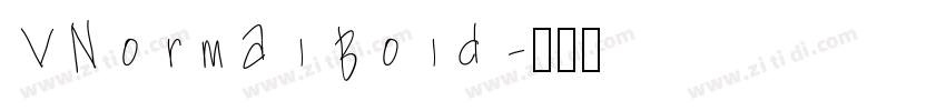 VNormal Bold字体转换